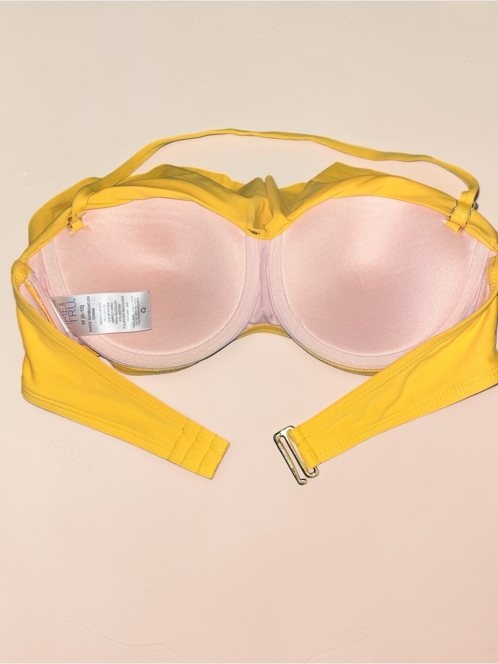 Yellow Ruffle Bikini Top - Picture 2 of 2